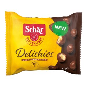Delishios - Chrupiące kulki w czekoladzie bezglutenowe 37g Schar