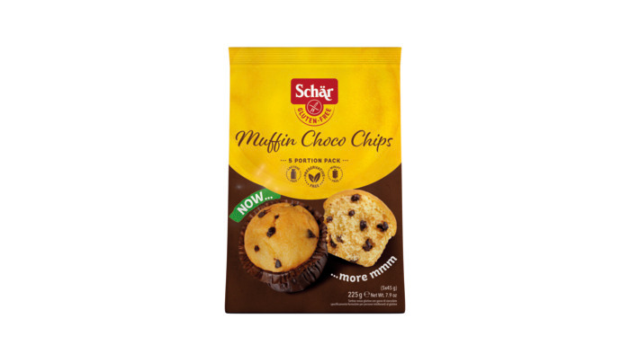 muffin choco chip 225 g schar